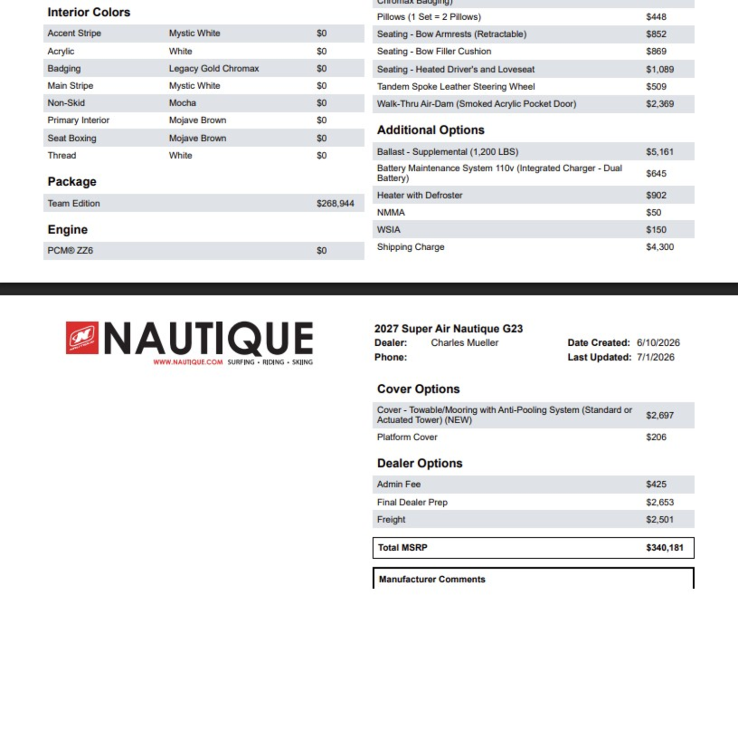 2027 Nautique Super Air Nautique G23