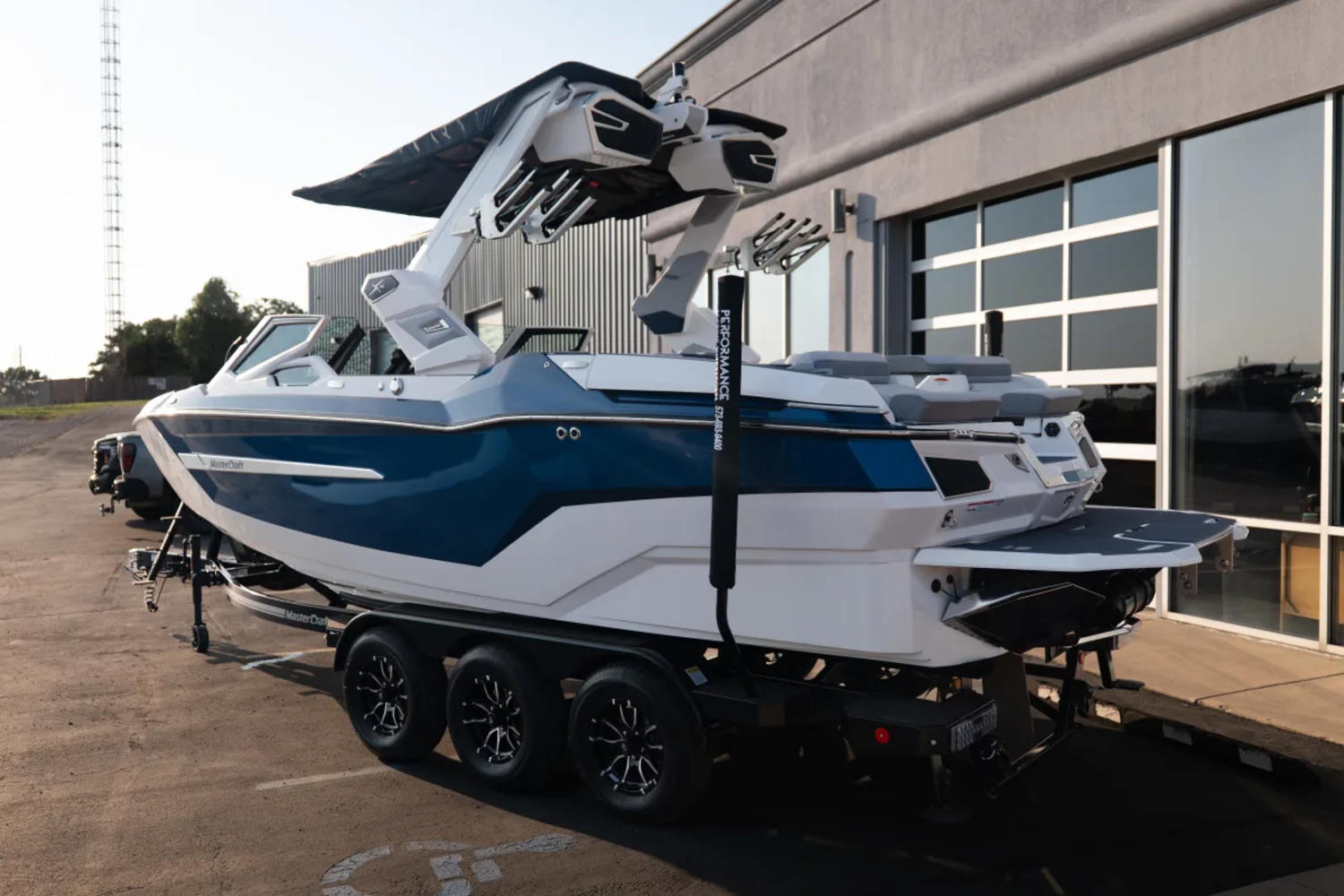 2027 MASTERCRAFT X23 NAVY BLUE FLAKE & STARLIGHT FLAKE 