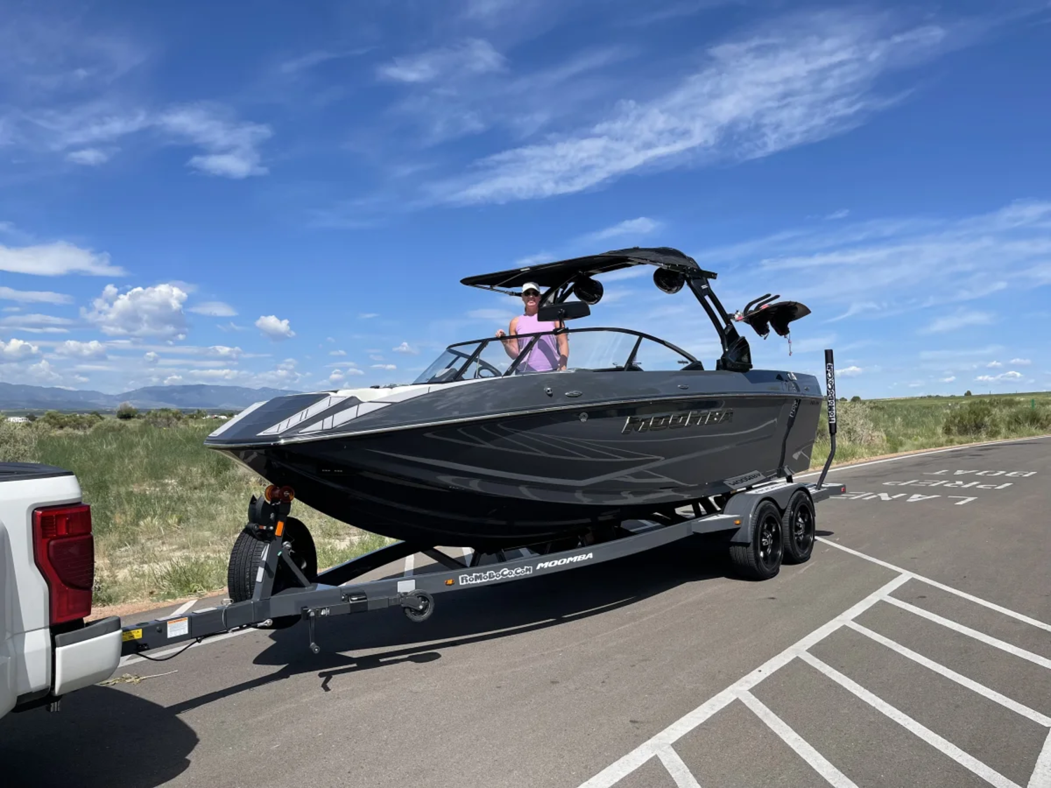 2021 Moomba Mojo Matte Grey Only 45 Hours Matching Trailer & Wakeboards Included