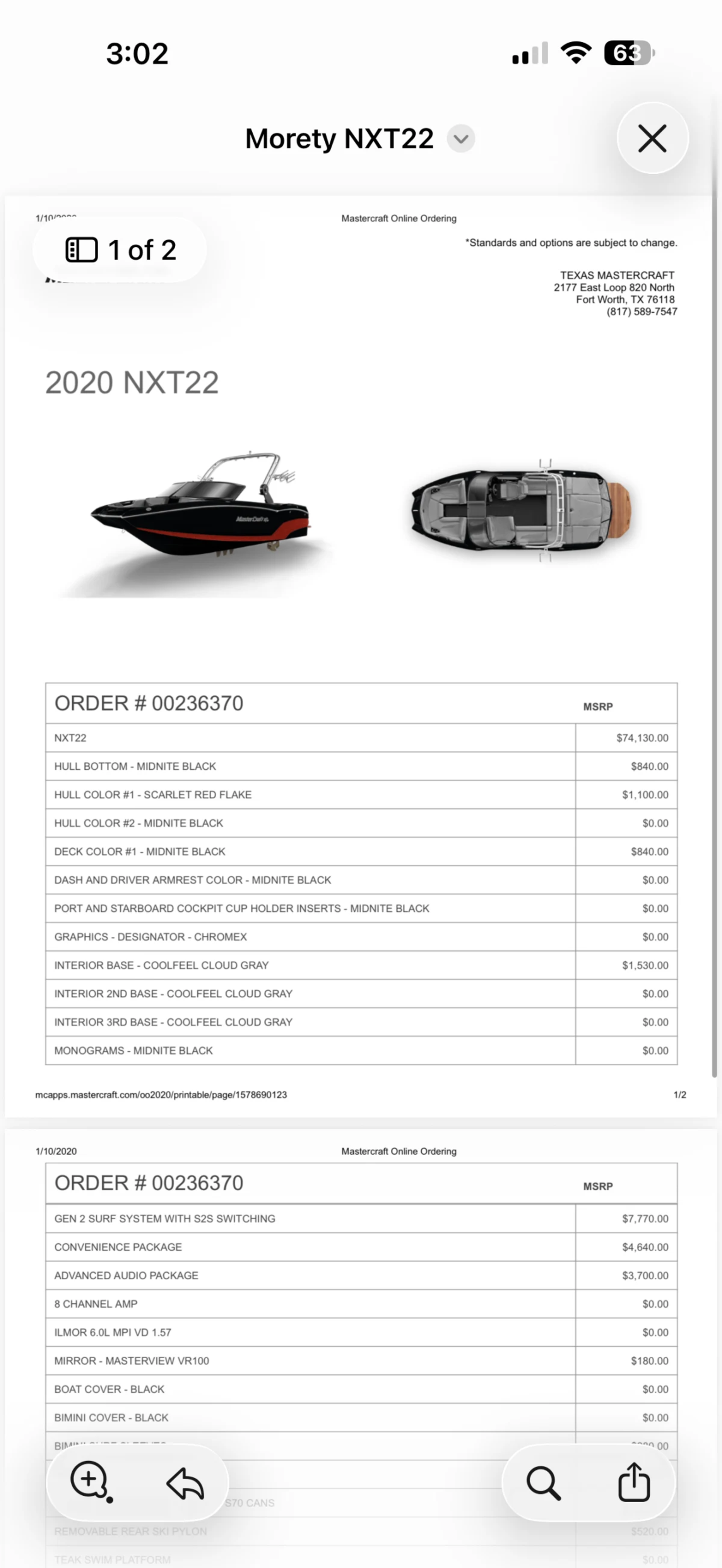 2020 Mastercraft Boats NXT22